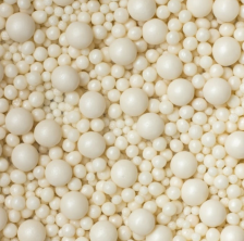 Dekorativne perle - BELI MIX 80g